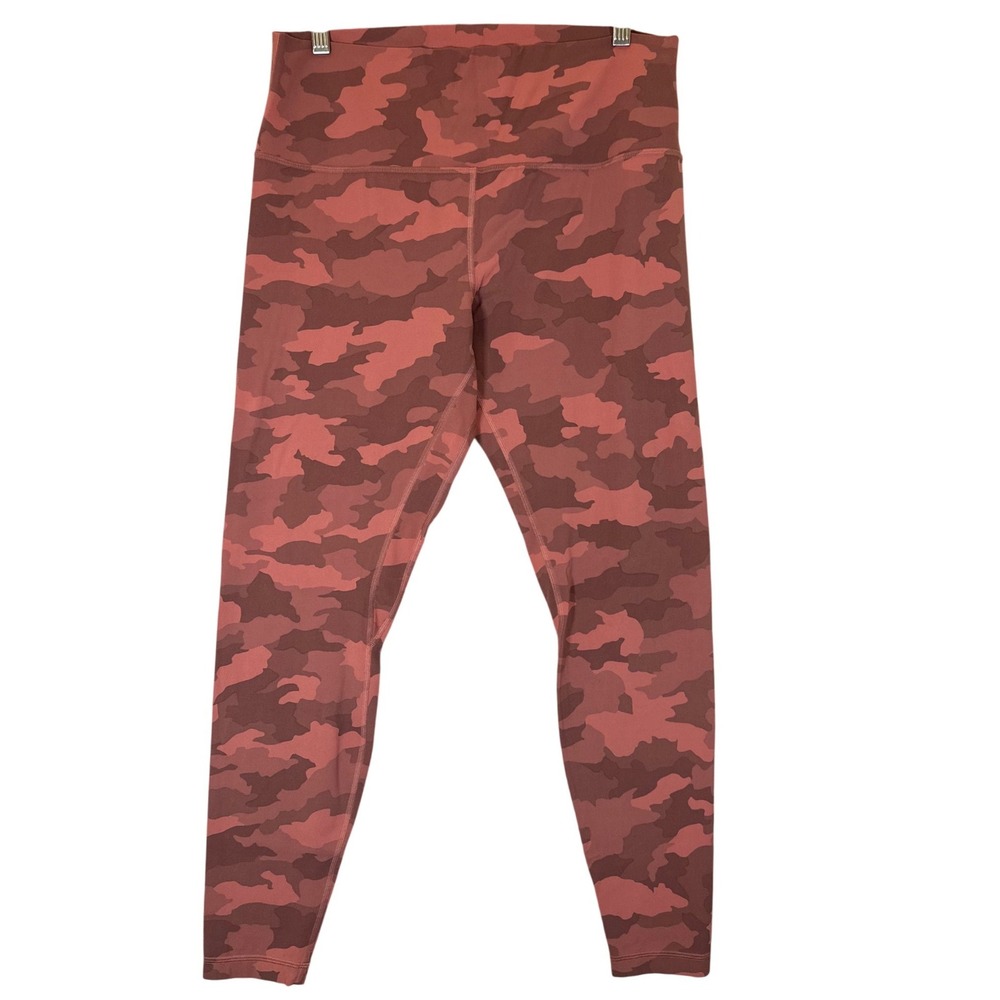 Lululemon Align High Rise Pant‎ 28" Legging Sz 14 Heritage Camo Brier Rose Multi